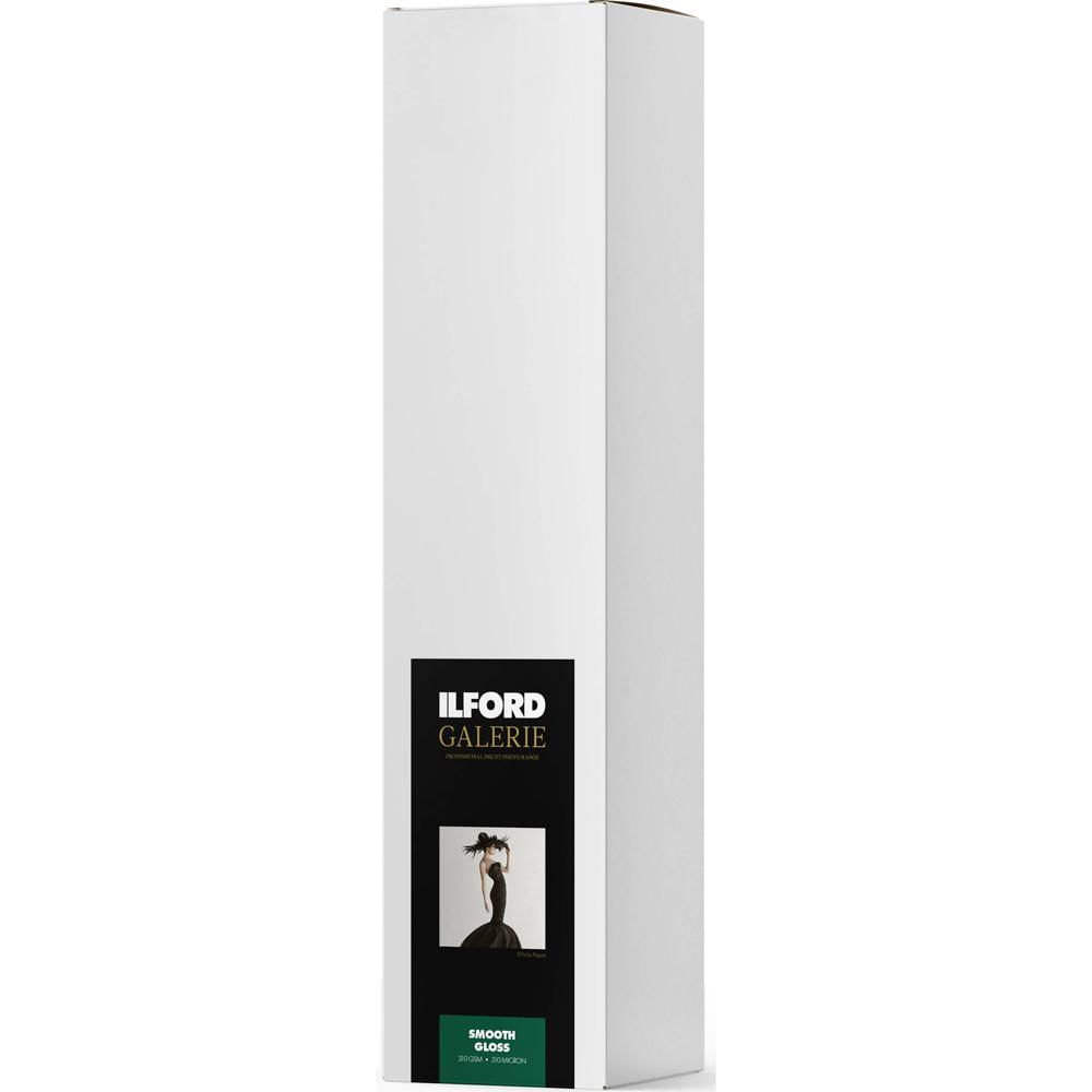 Ilford Papel Fotográfico Galerie Smooth Gloss 24"" x 88' - 310 GSM, Acabado Brillante, Com