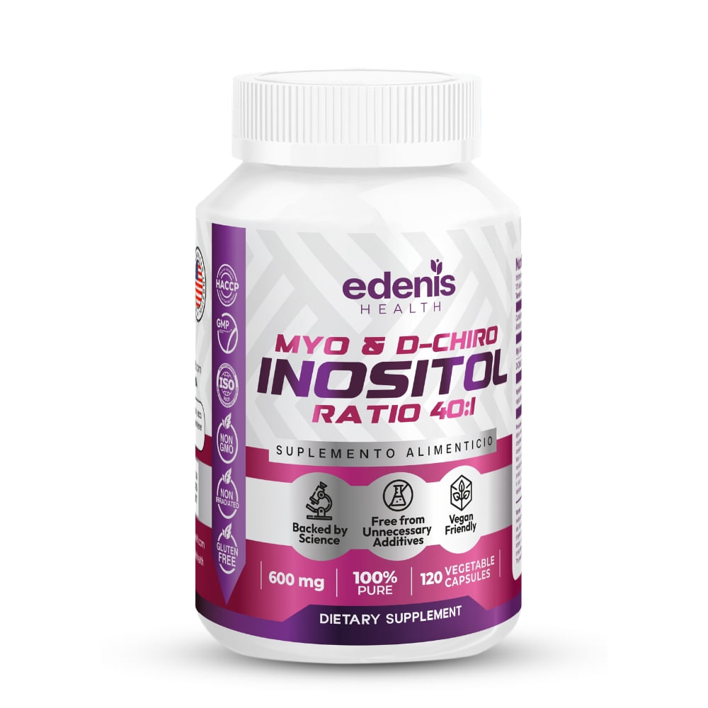 Myo y D-Chiro Inositol Edenis Health 120 Cápsulas