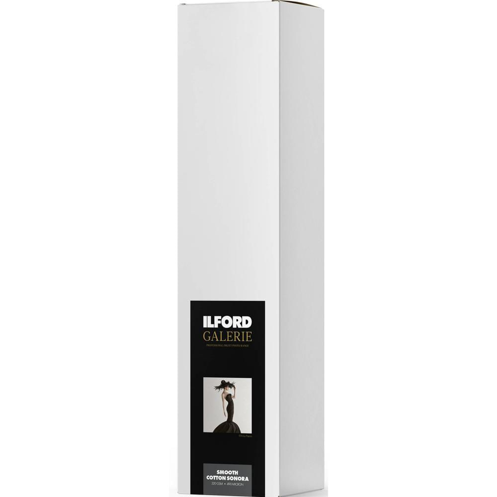 Ilford Galerie Smooth Cotton Sonora Papel de Algodón 17"" x 49' - 320 gsm, Superficie Lisa