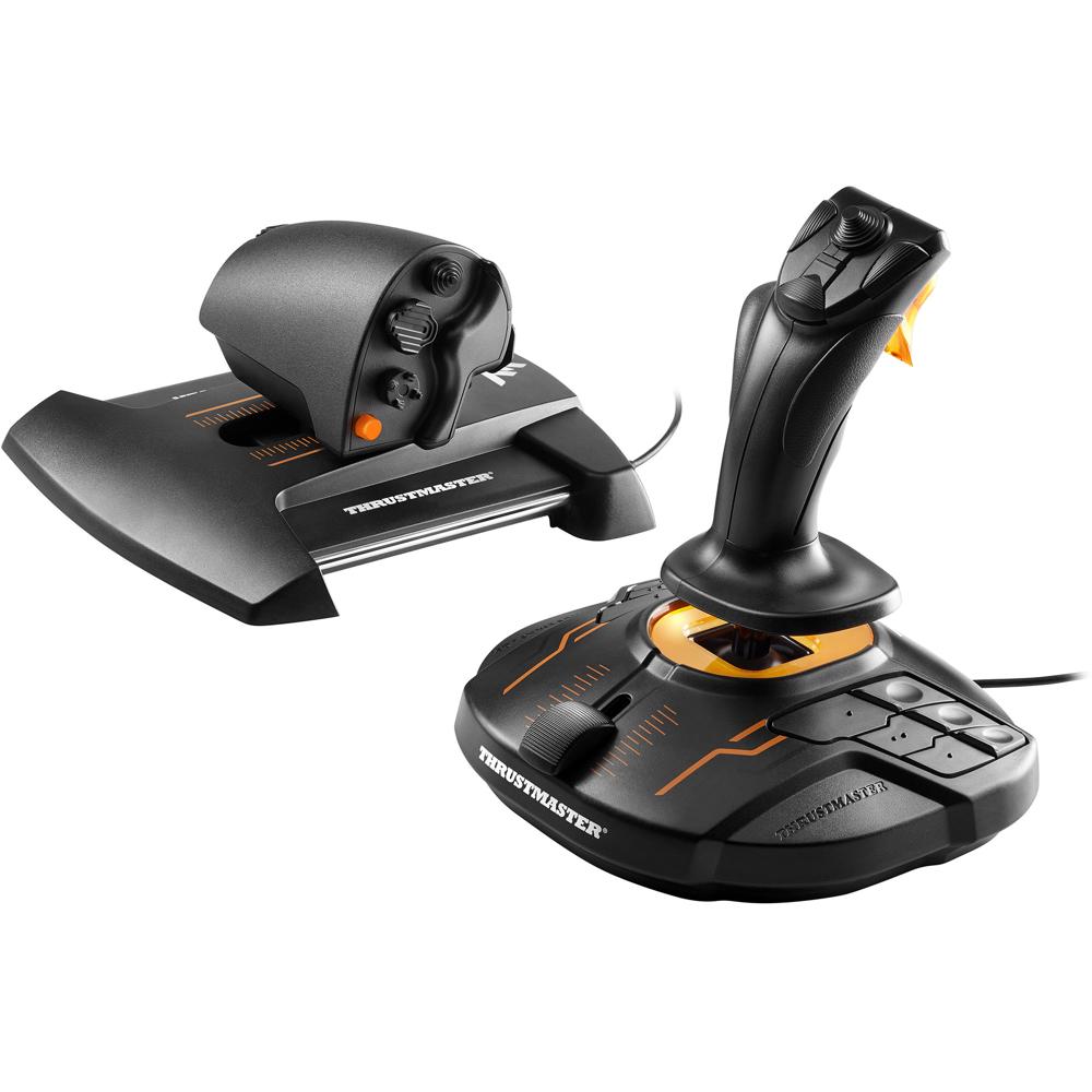 Thrustmaster T.16000M FCS HOTAS Joystick y Throttle - 16 Botones Programables, Diseño Erg