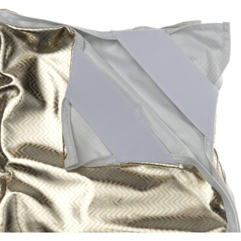 Chimera Tela Reflectante para Marco de Panel 48 x 72"" - Plata y Oro Zebra