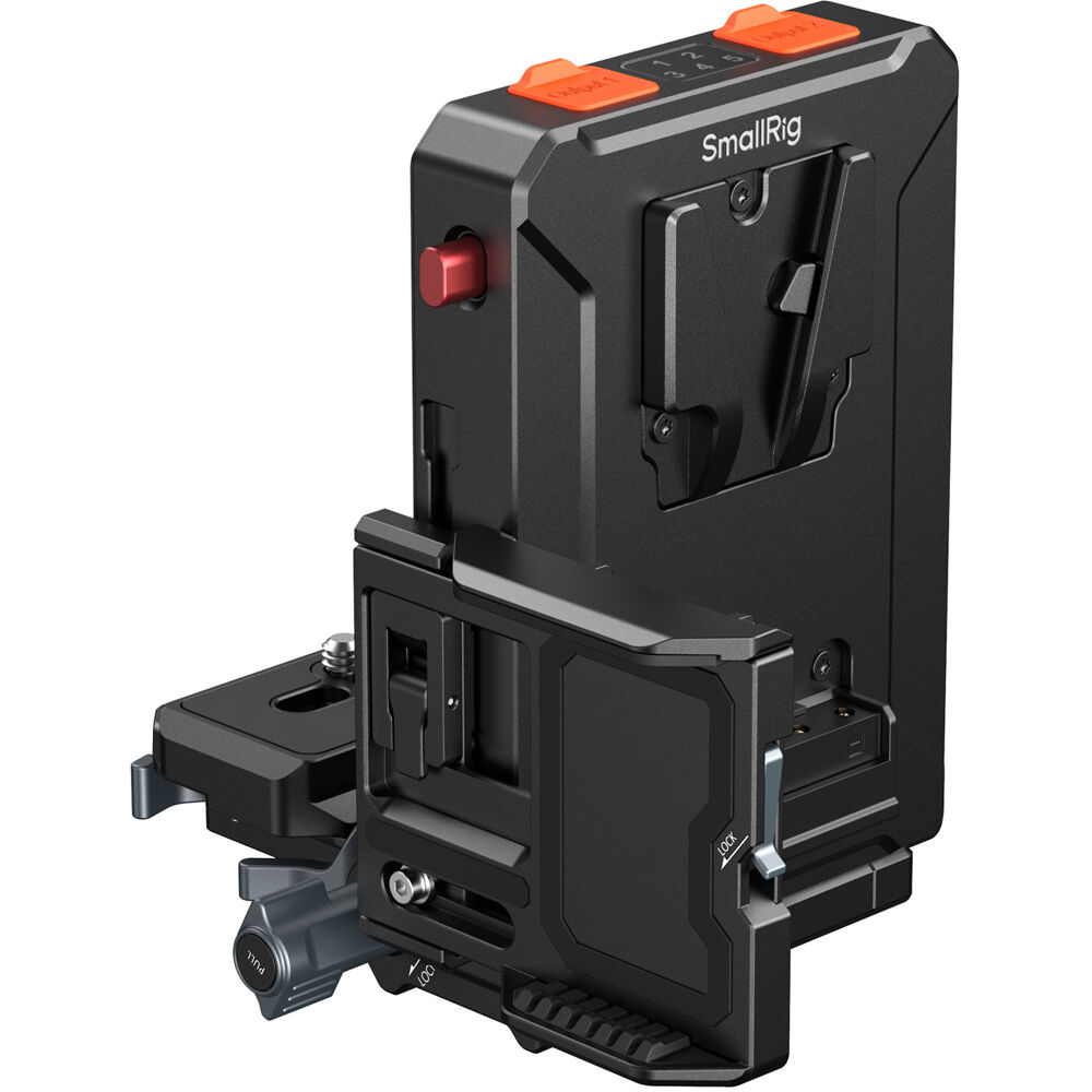 SmallRig V-Mount Battery Plate Inteligente con Base Arca-Type y 4 D-Tap Inputs