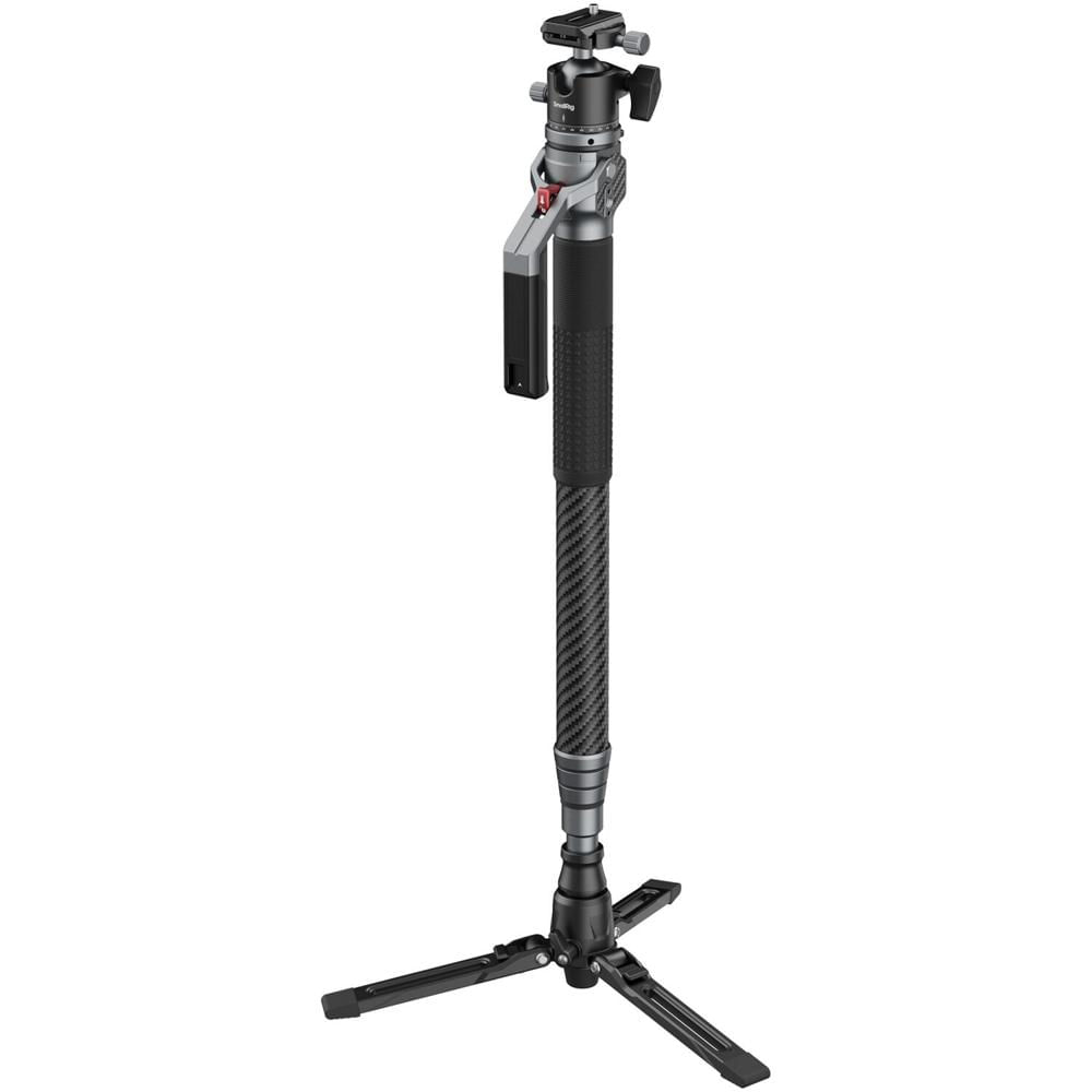 SmallRig Monopod de Carbono Lite 65.3"" - Capacidad de Carga 33 lb, Altura de Trabajo 26.8