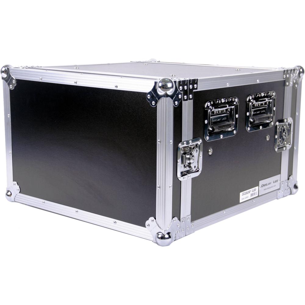DeeJay Amplificador Case Deluxe 6U - Protección Impacto, Cierre Latch, Aluminio