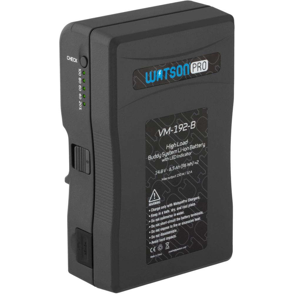 Watson Pro Buddy System Batería V-Mount 192Wh con Salidas D-Tap y USB