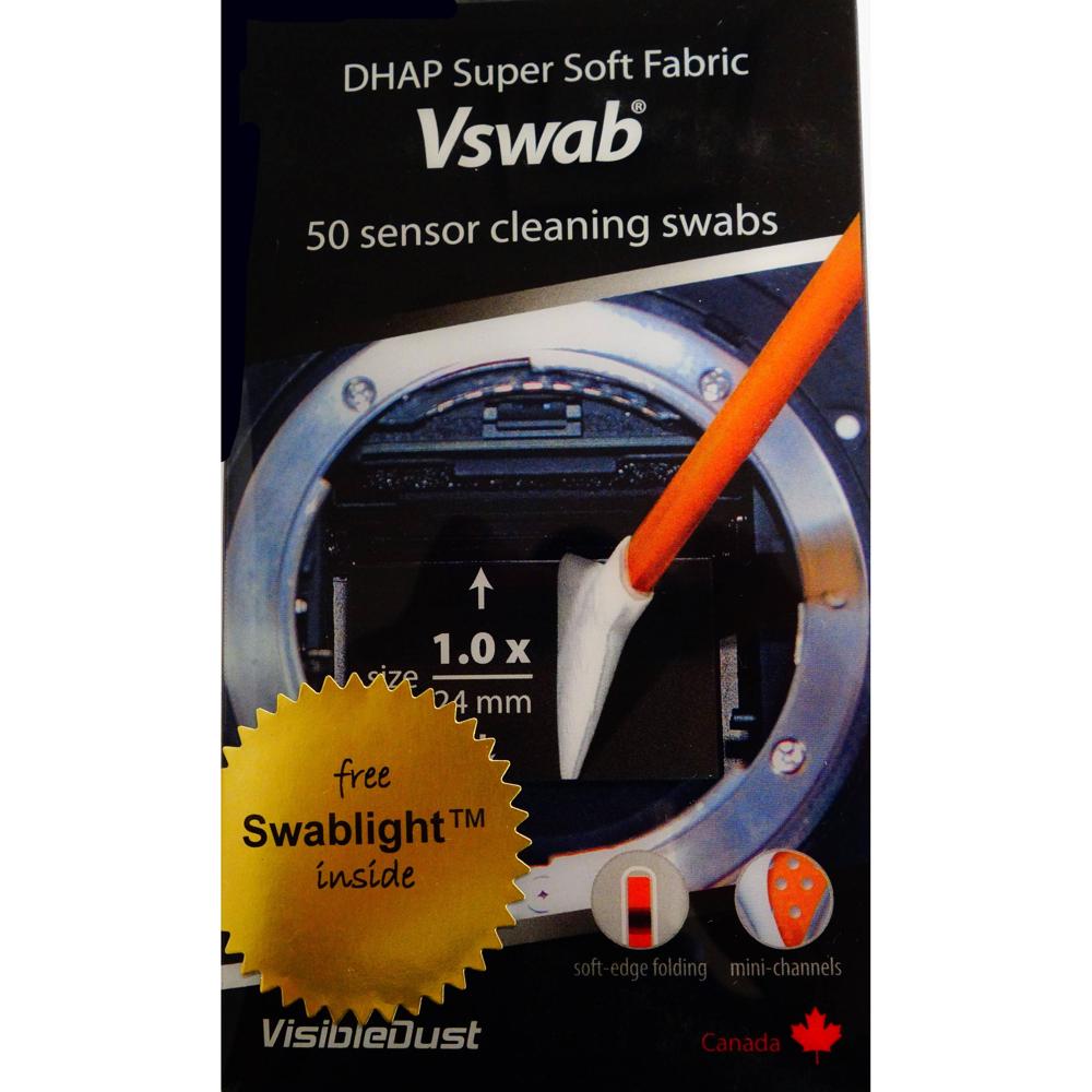 VisibleDust VSwabs 1.0x para Limpieza de Sensores de 24mm - Paquete de 50 Unidades