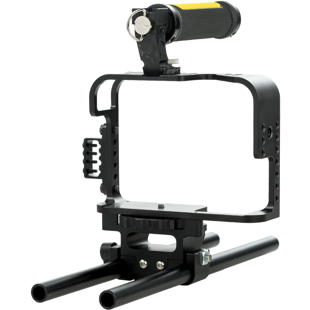 ikan Cage Kit para Panasonic GH4 - Soporte de Mano, Acceso a Tarjeta SD y Batería, Montaj