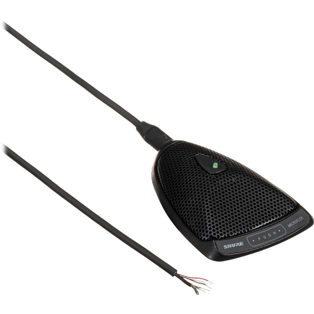 Shure MX392/S Micrófono de Supercardioide de Superficie con LED de Control Lógico, Cable