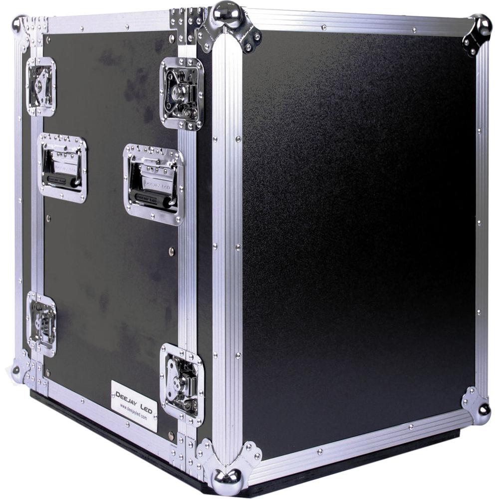 DeeJay Amplificador LED 14 RU Case Deluxe con Ruedas, 18"" Profundidad, Aluminio, ProtecciÃ