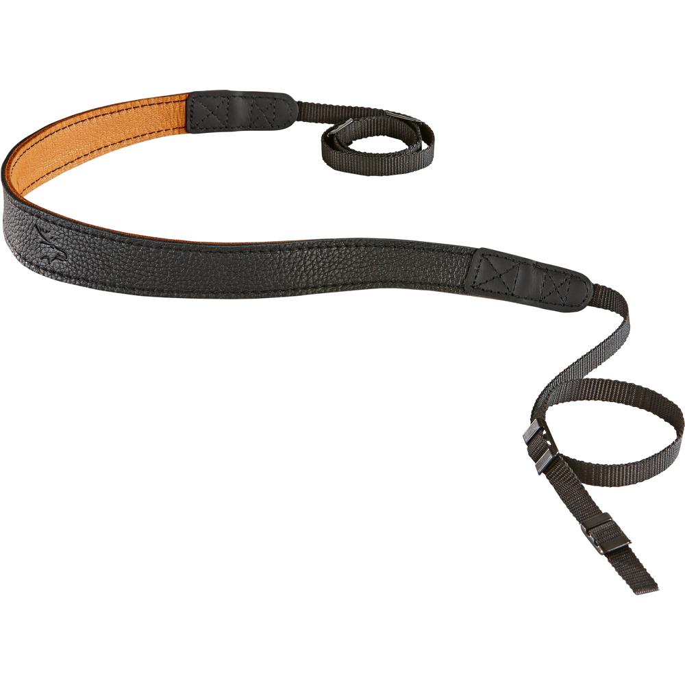 EDDYCAM Correa para Cámara Modelo Black/Nature 1.4"" x 61"" en Cuero de Alce Escandinavo