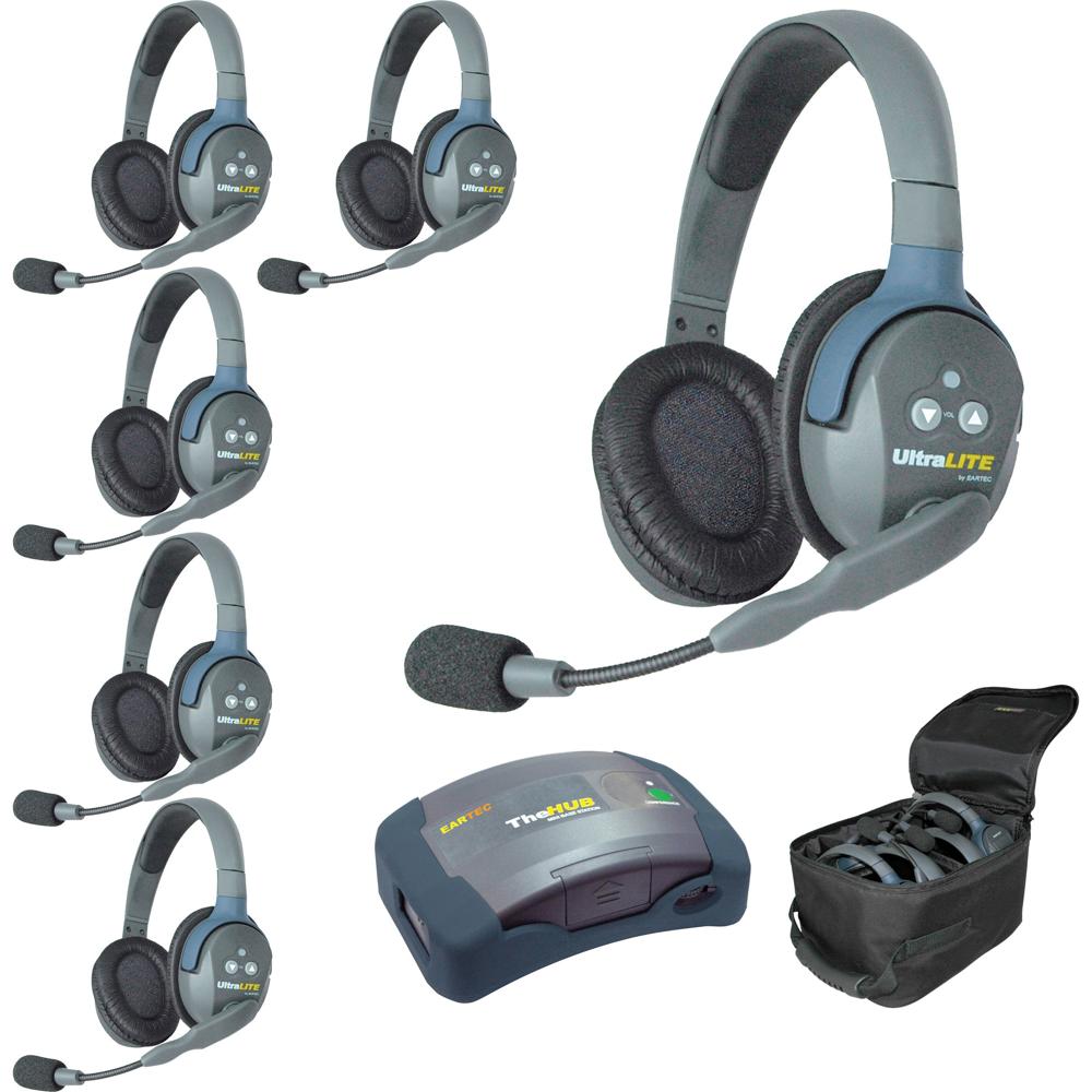 Eartec HUB6D UltraLITE Sistema de Intercomunicación HUB para 6 Personas