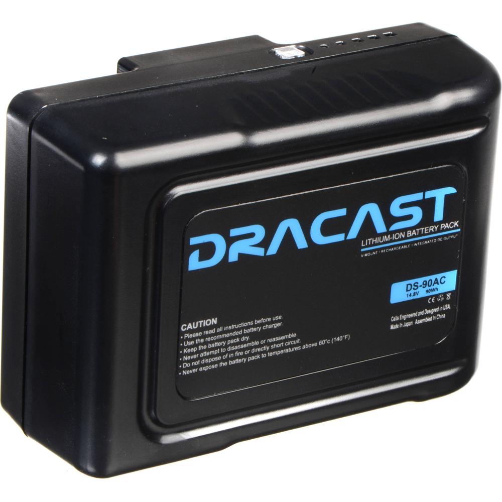 Dracast Batería Compacta Li-Ion 90Wh Gold Mount 14.8 VDC con D-Tap y LED Indicador