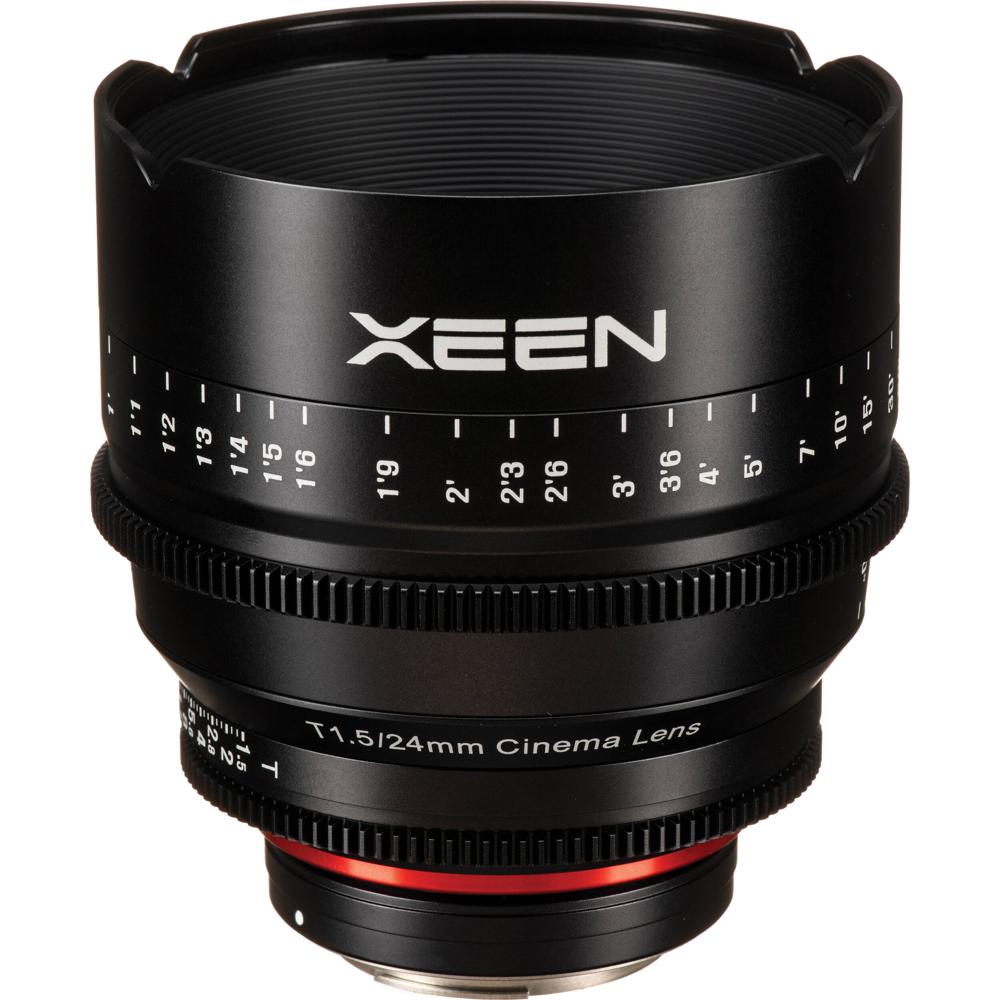 Rokinon Xeen 24mm T1.5 Lente para Montura Canon EF - Diseño de Enfoque Interno, Iris de 1