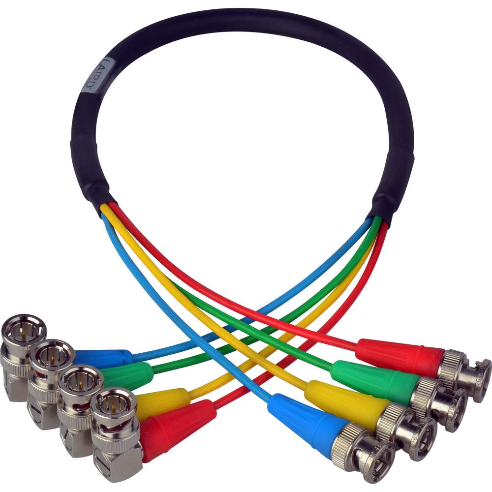 Laird Digital Cinema Cable de Video HD-SDI 4-Channel 6G-2k para Cámara AJA CION - 24""