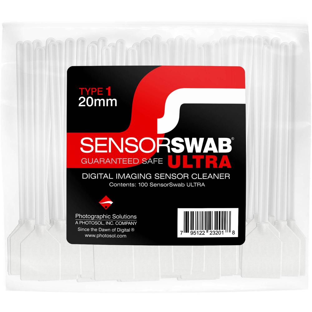 Photographic Solutions Type 1 Sensor Swab Ultra 100-Pack 20mm para Sensores APS-H