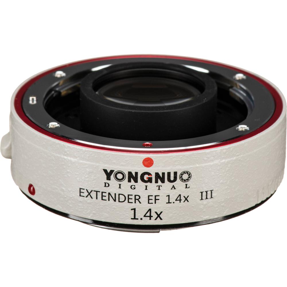 Yongnuo Extender EF 1.4x III Teleconverter para Lentes Canon EF - Aumento 1.4x, Diseño Ó