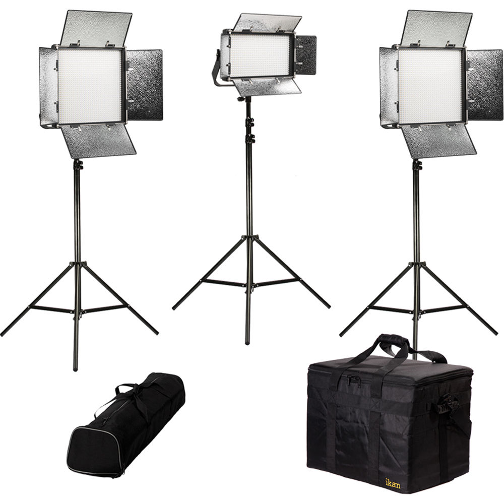 ikan Kit de Iluminación LED Rayden Daylight 3 Puntos con 2 RW10 y 1 RW5
