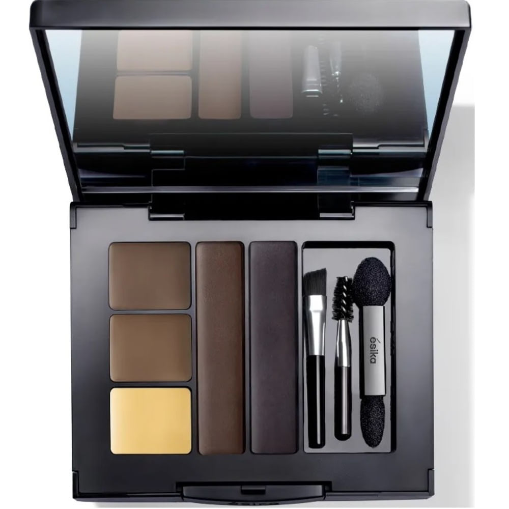 Estuche de sombras 4 en 1 para Ojos y Cejas de Esika 4.7g