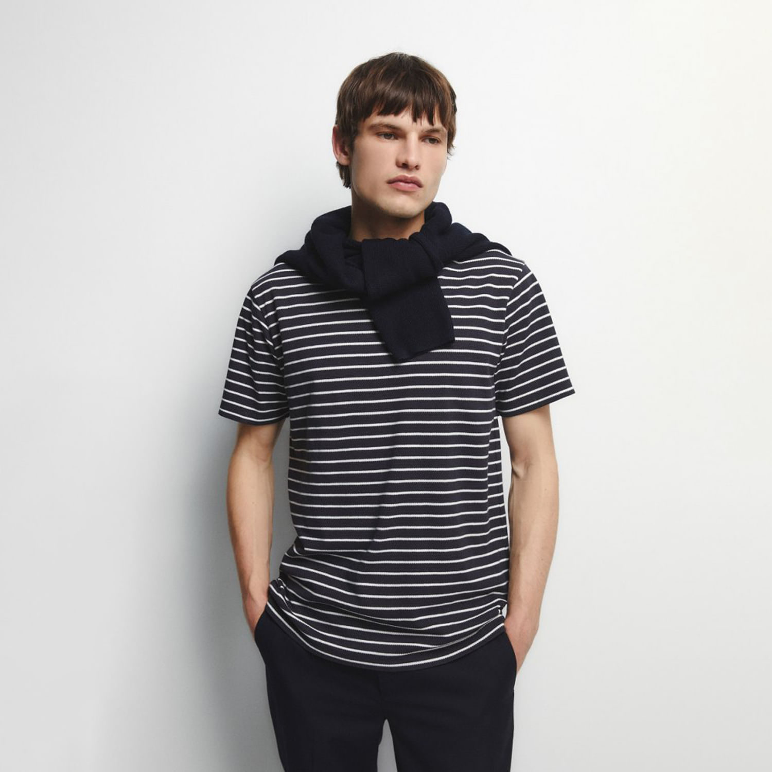 Polo Hombre Sfera Rayas Bubble Marino S