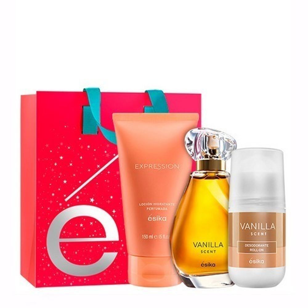 Vanilla Scent Perfume + Loción + Desodorante Femenino Esika Oechsle