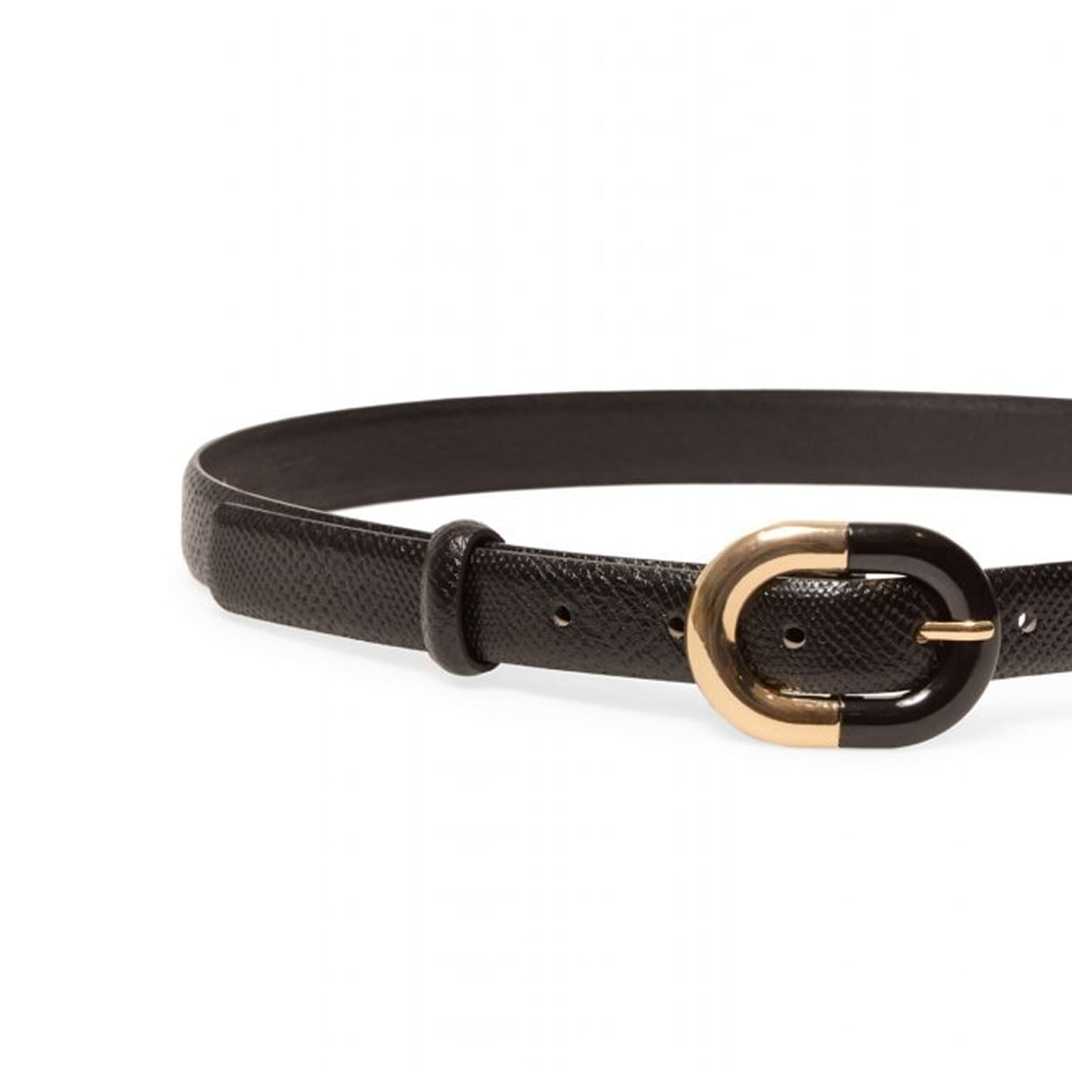 Correa Mujer Sfera Trenza Marron Fino Negro