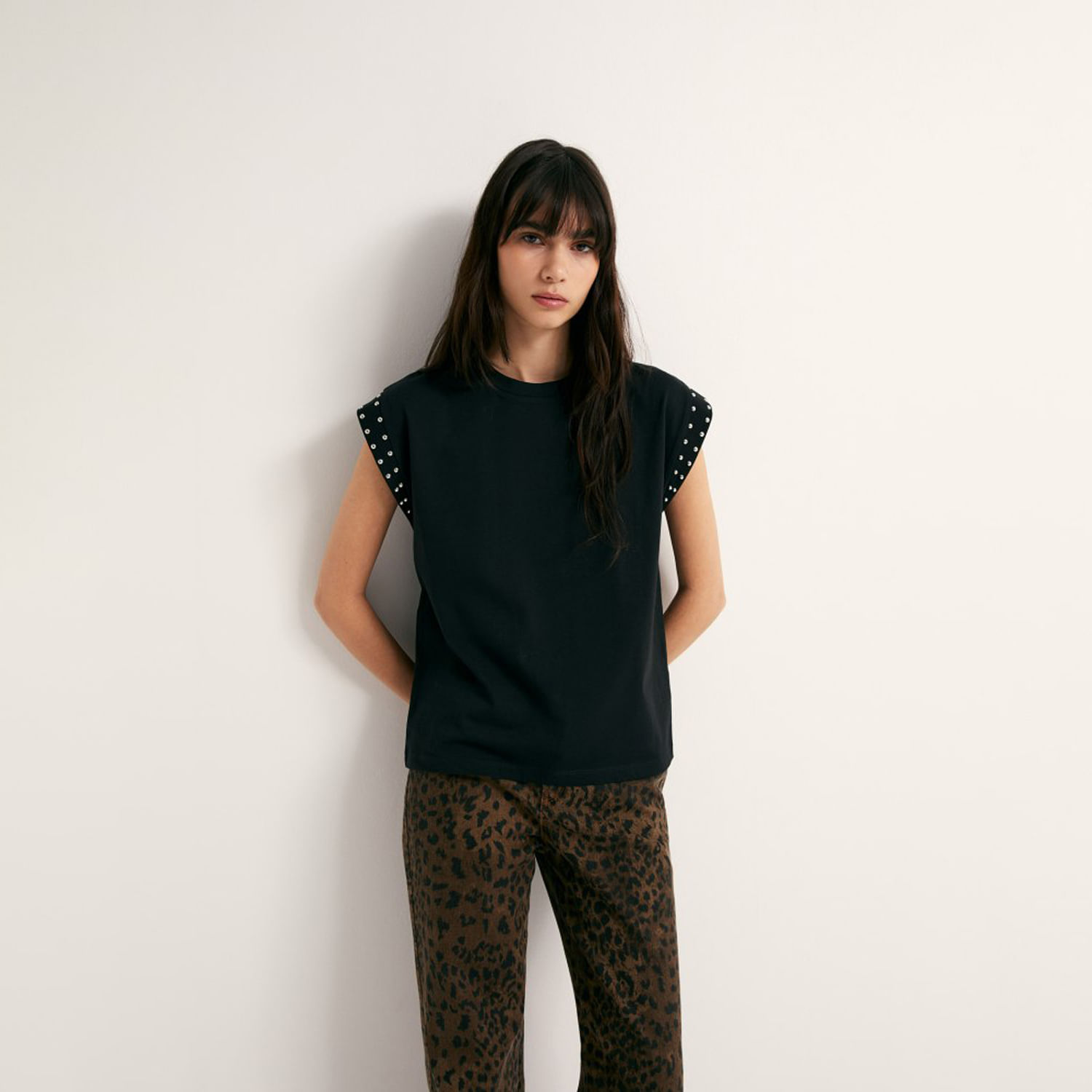 Polo Mujer Sfera Manga Corta Puff P.Collar Mx Col Negro S