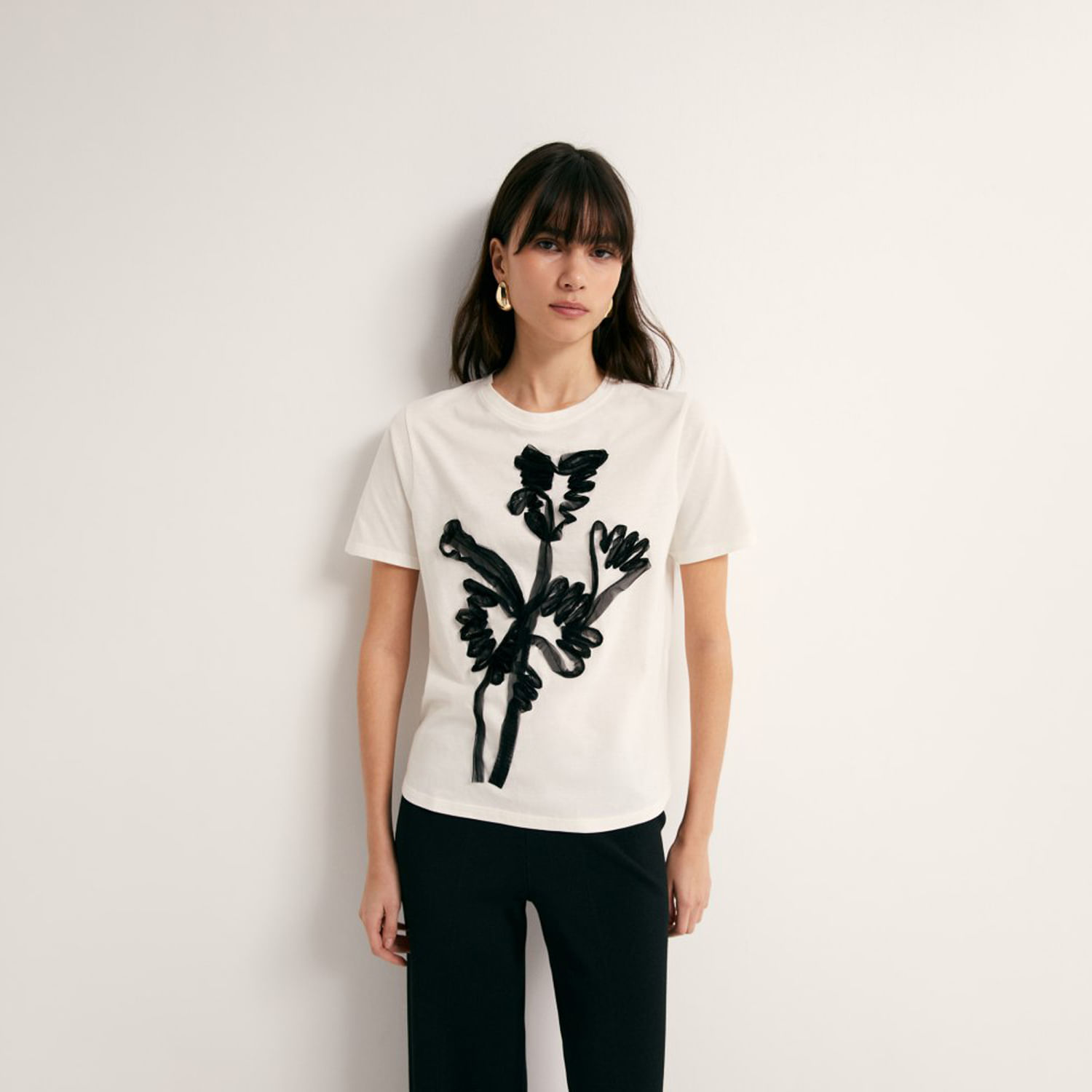 Polo Mujer Sfera Manga Corta Raya Trenza Mx Raya Crudo