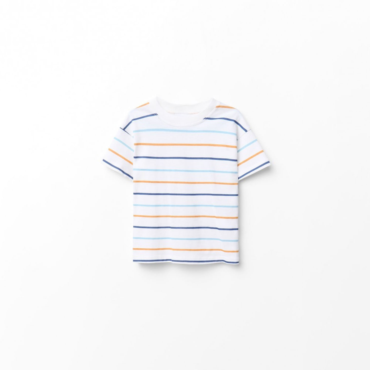 Polo Bebe Niño Sfera Rayas Tricolor Naranja