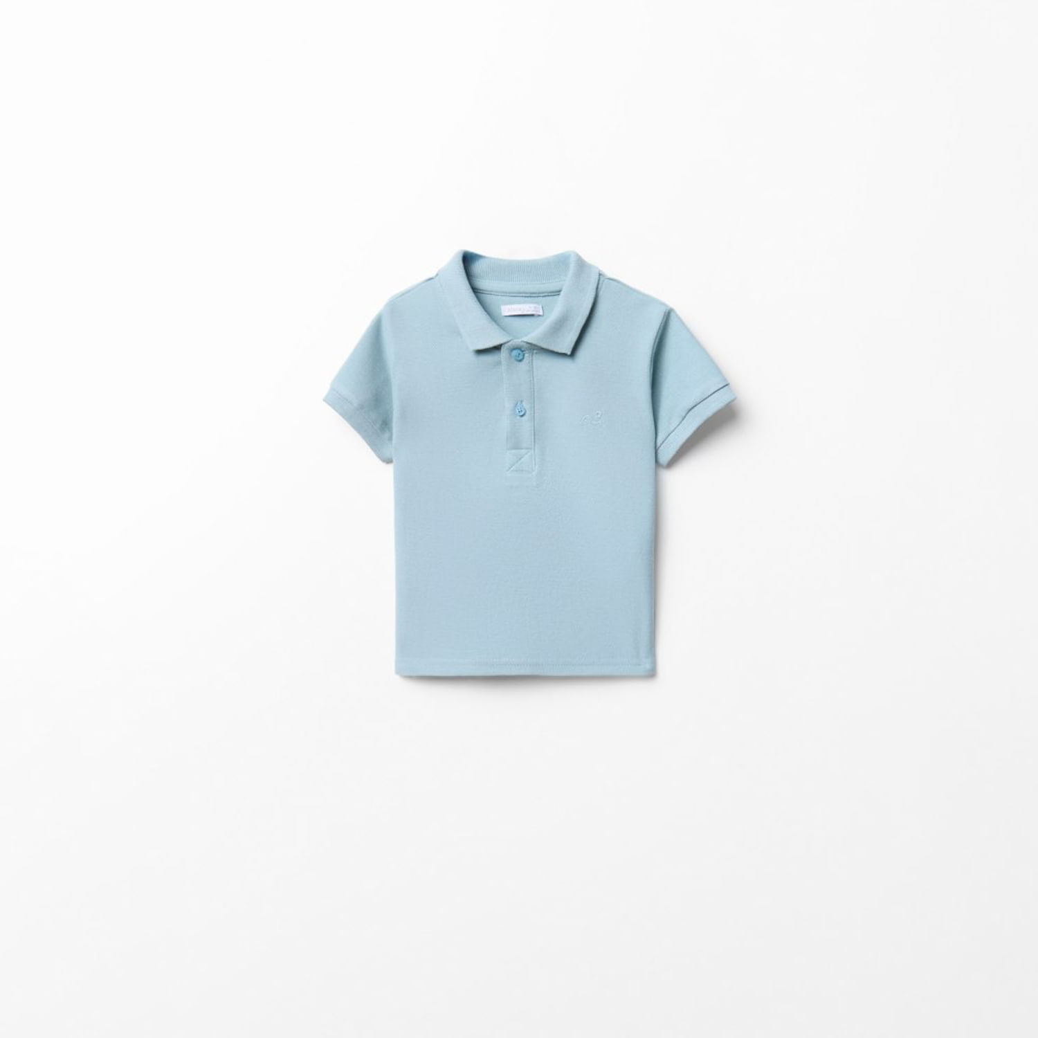 Polo Bebe Niño Sfera Manga Corta Liso Basico Turquesa