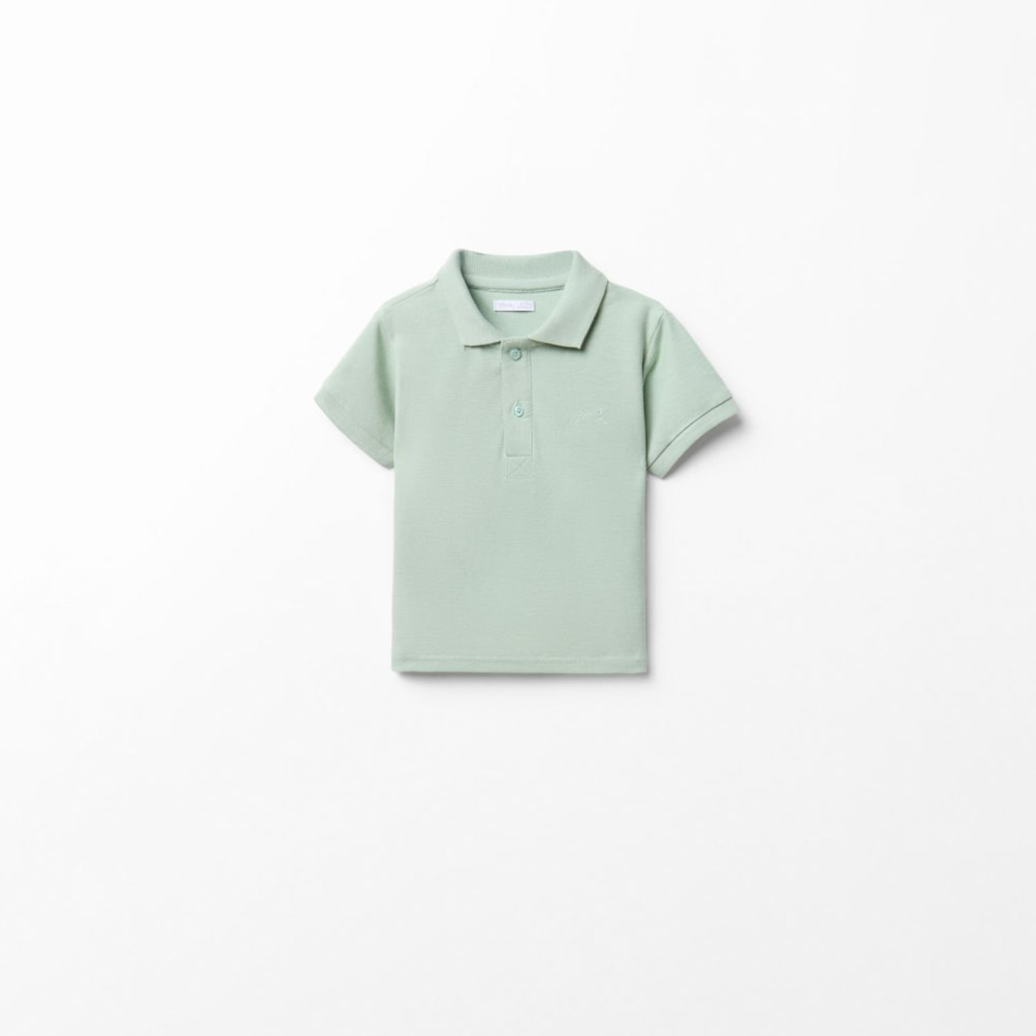 Polo Bebe Niño Sfera Manga Corta Liso Basico Verde Claro