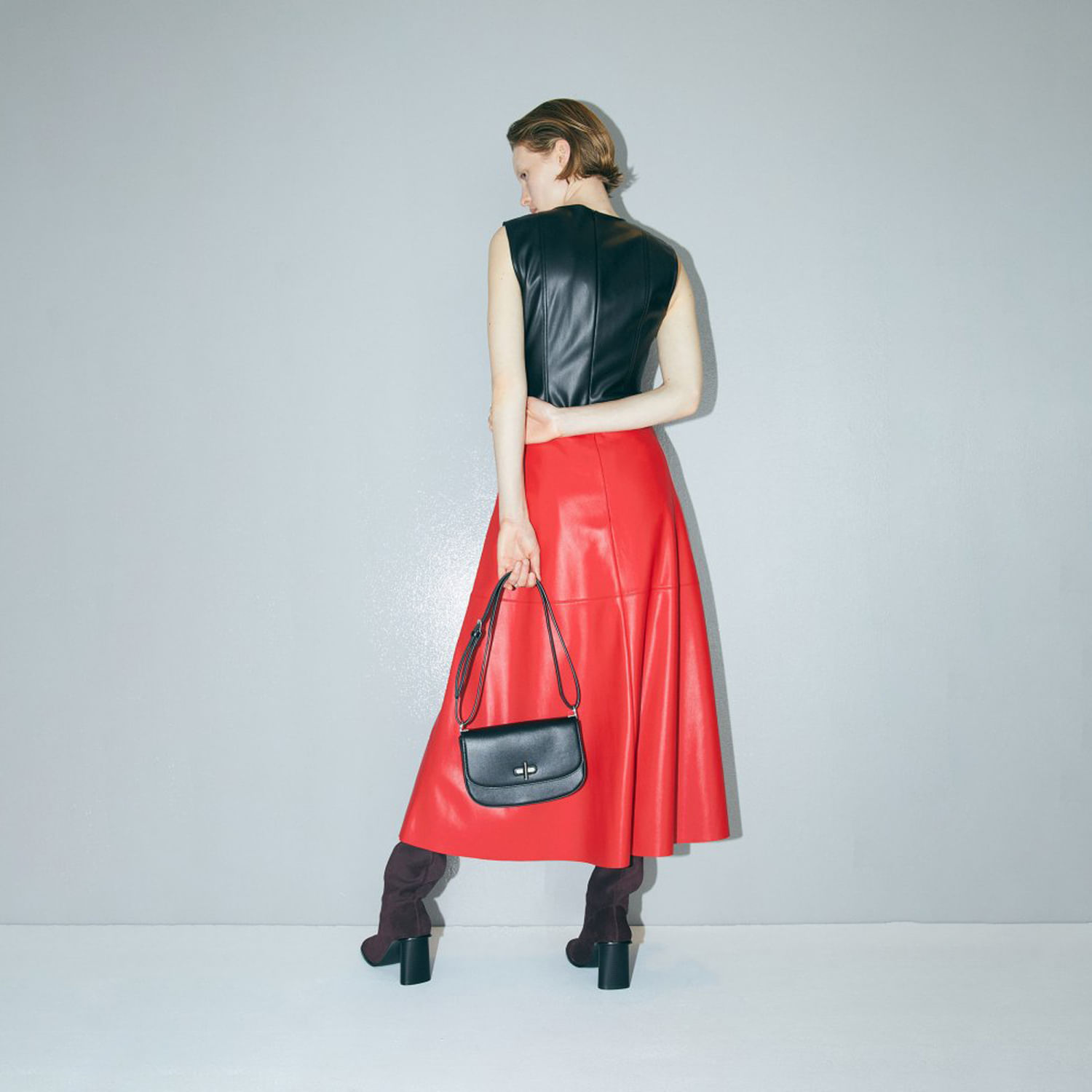 Falda Mujer Sfera Lentejuelas Catalogo Rojo S