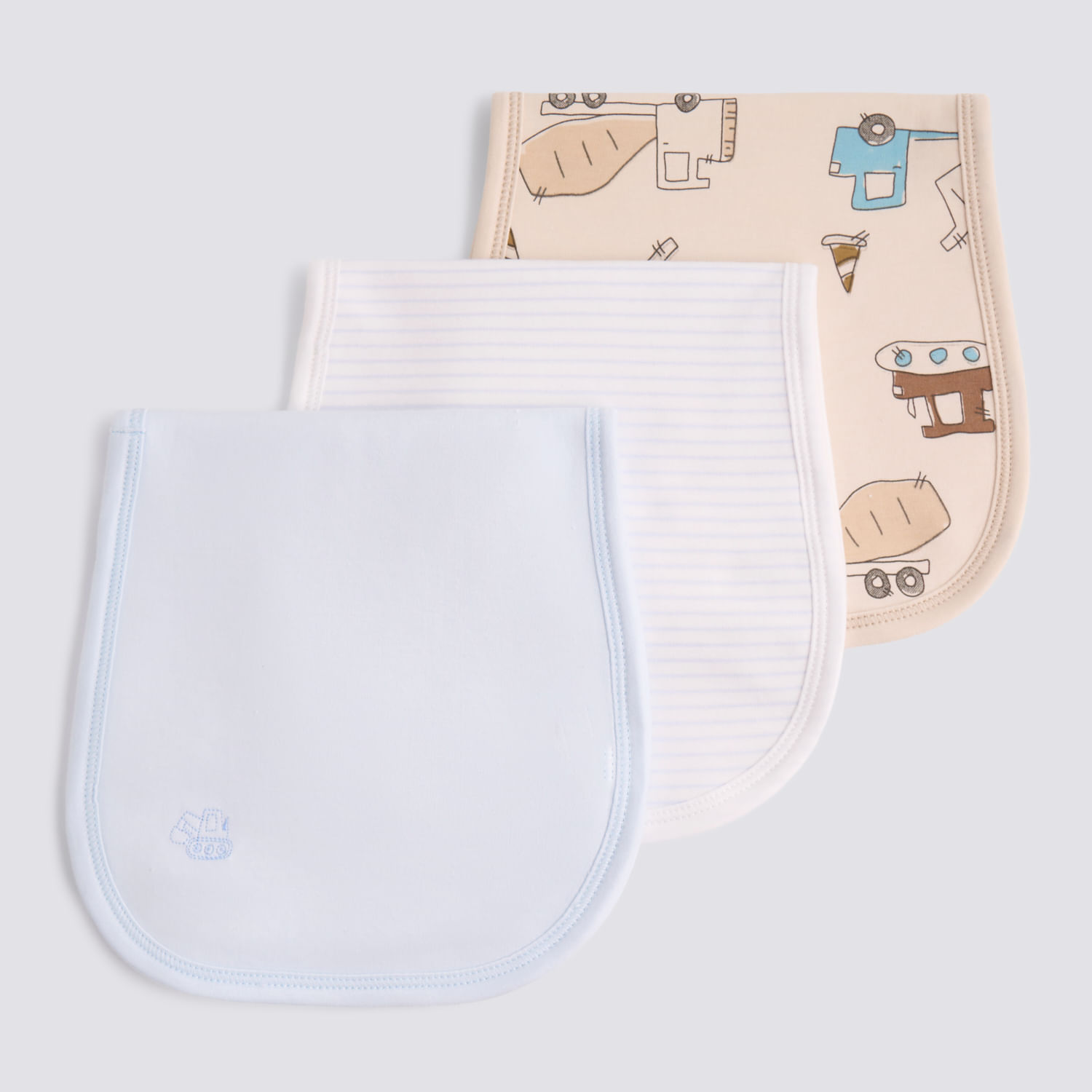 Babita Recién Nacido Pack X3 Baby Circus Celeste Talla única