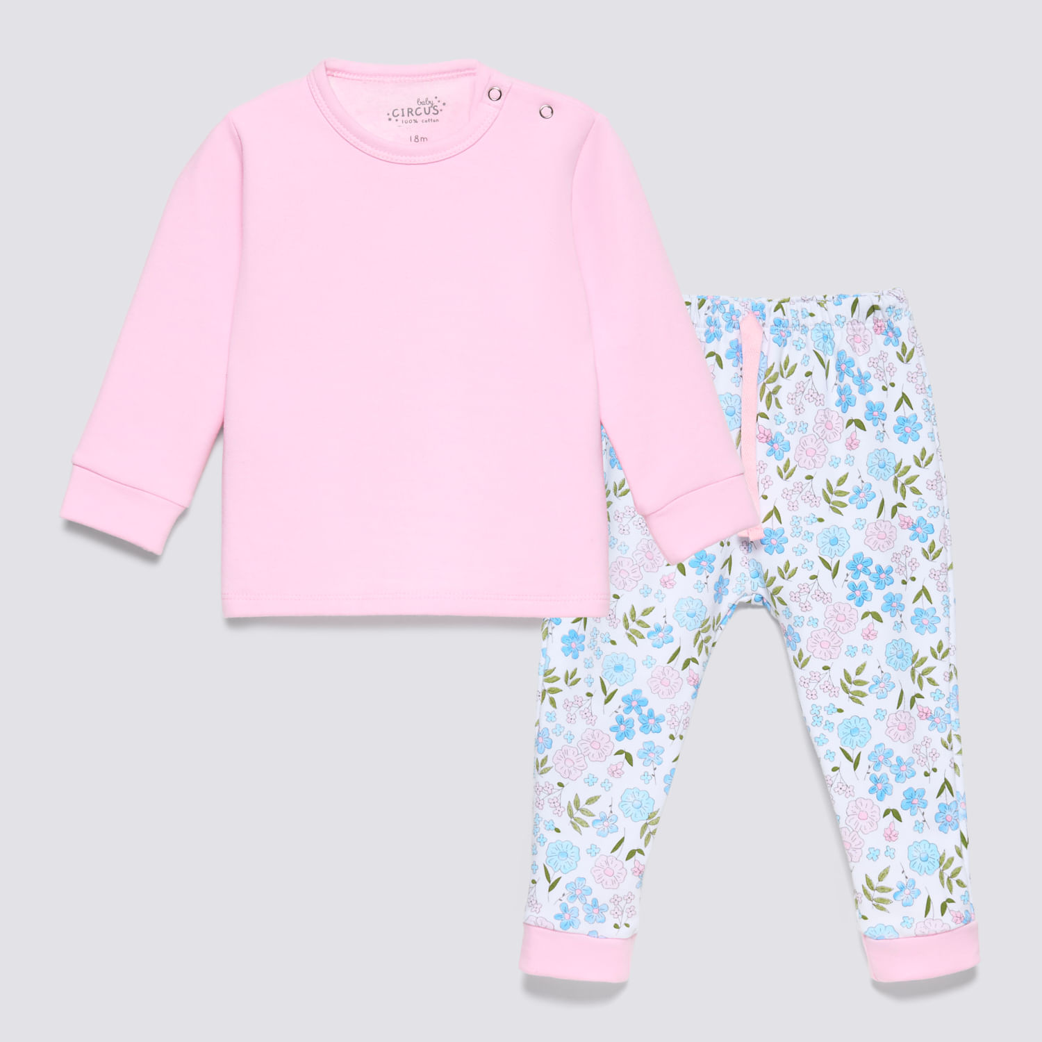 Pijama Recién Nacido 2 Piezas French Baby Circus Rosado Talla 12M
