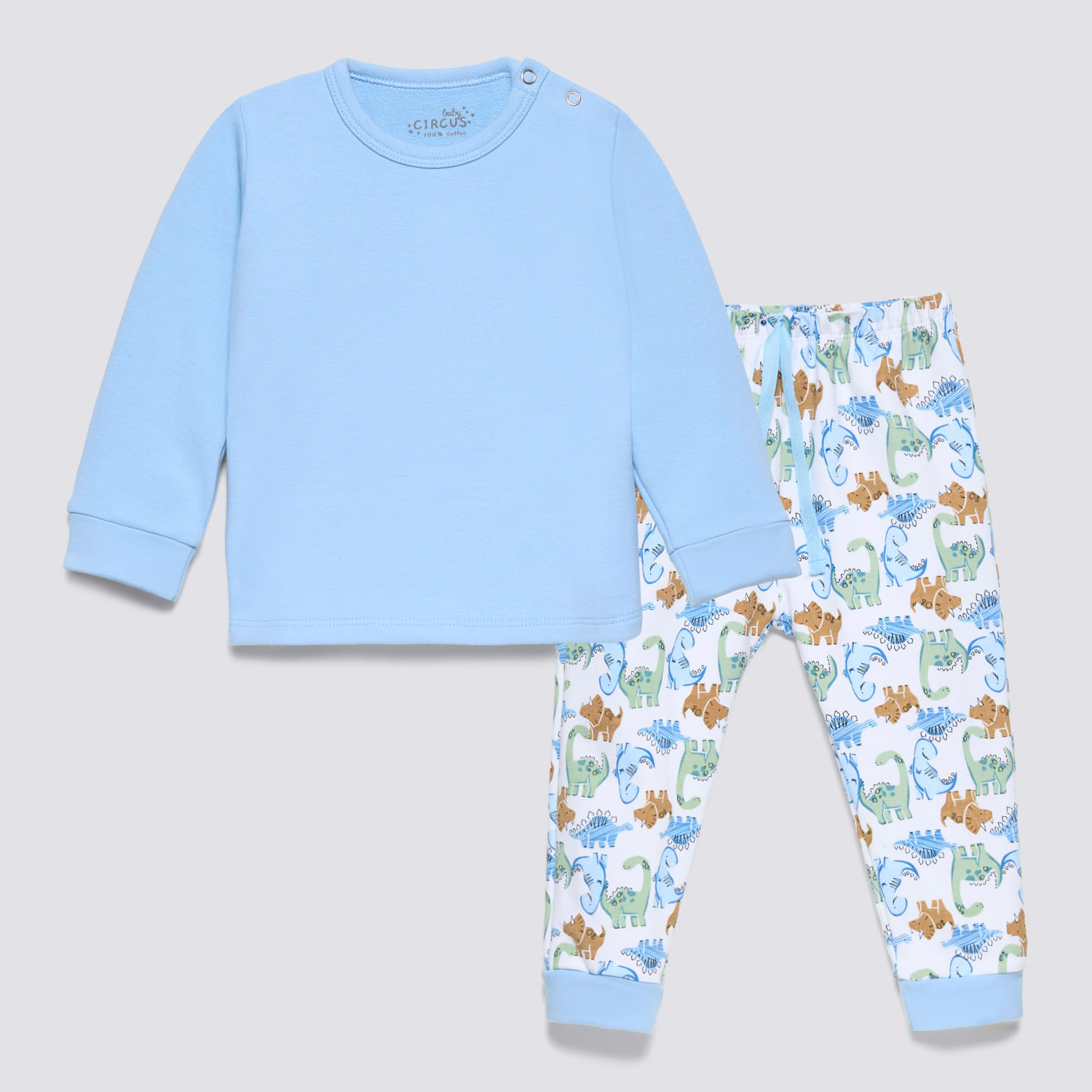 Pijama Recién Nacido 2 Piezas French Baby Circus Acero Talla 24M