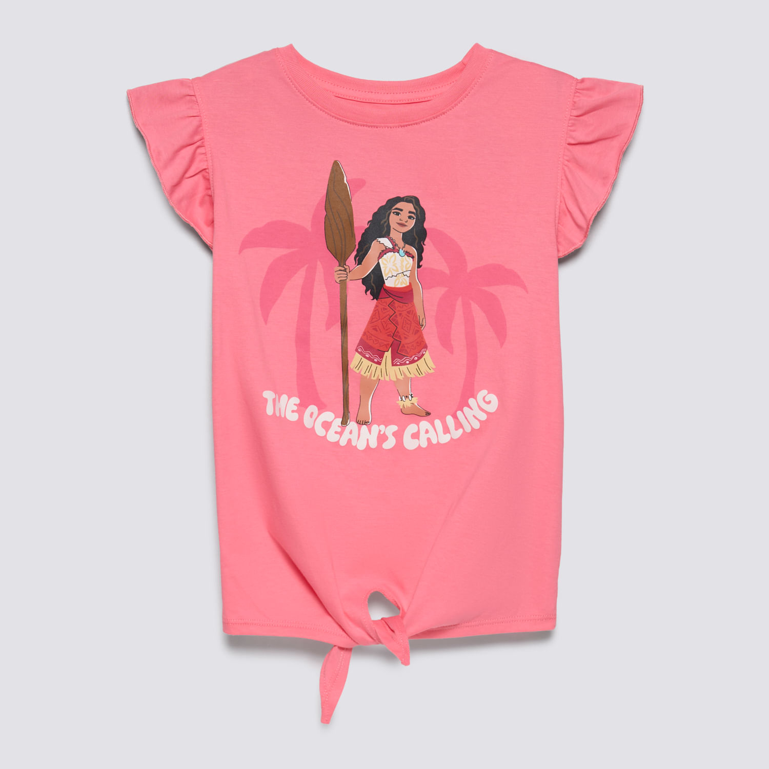 Polo Manga Corta Niña Nudo Moana Chicle Talla 8