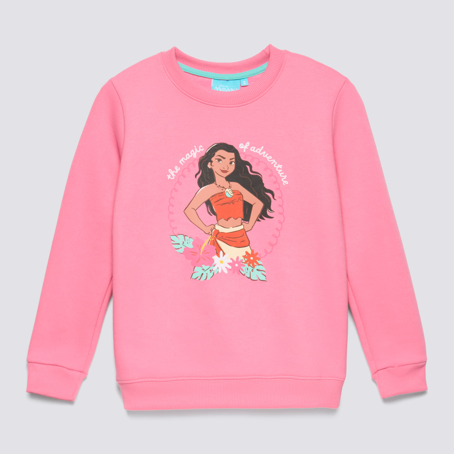 Polera Niña Básico Moana Chicle Talla 4