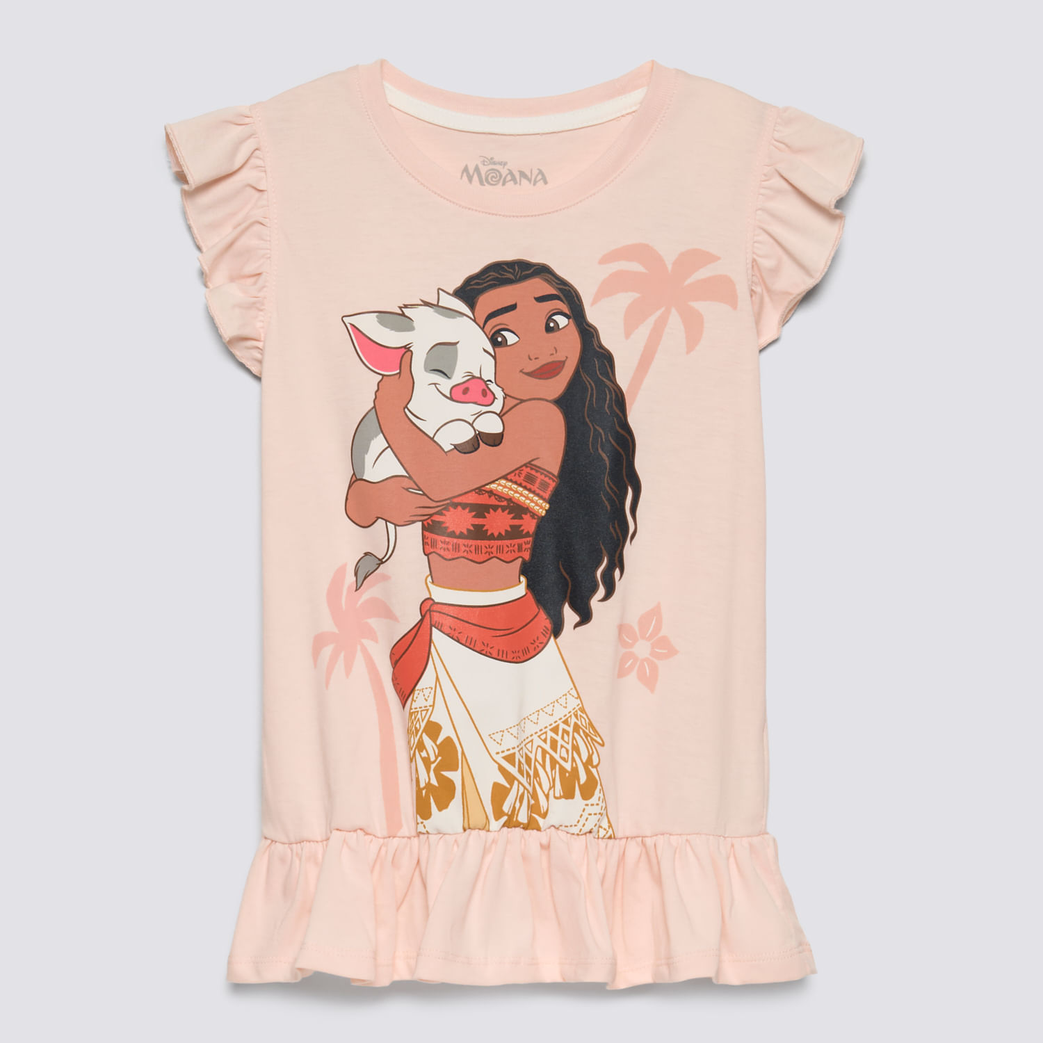 Polo Manga Corta Niña Volado Moana Melon Talla 6