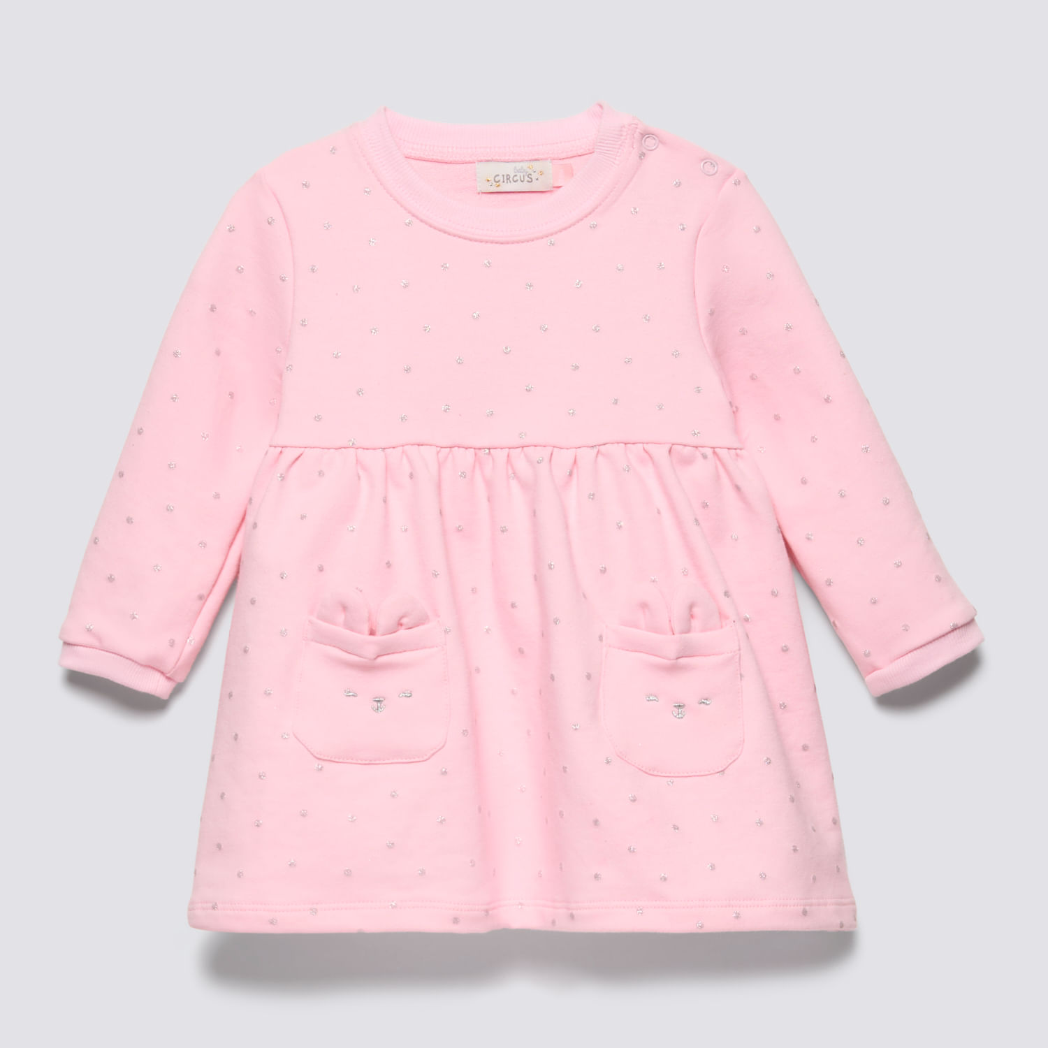 Vestido Bebe Niña Dots Baby Circus Rosado Talla 12M