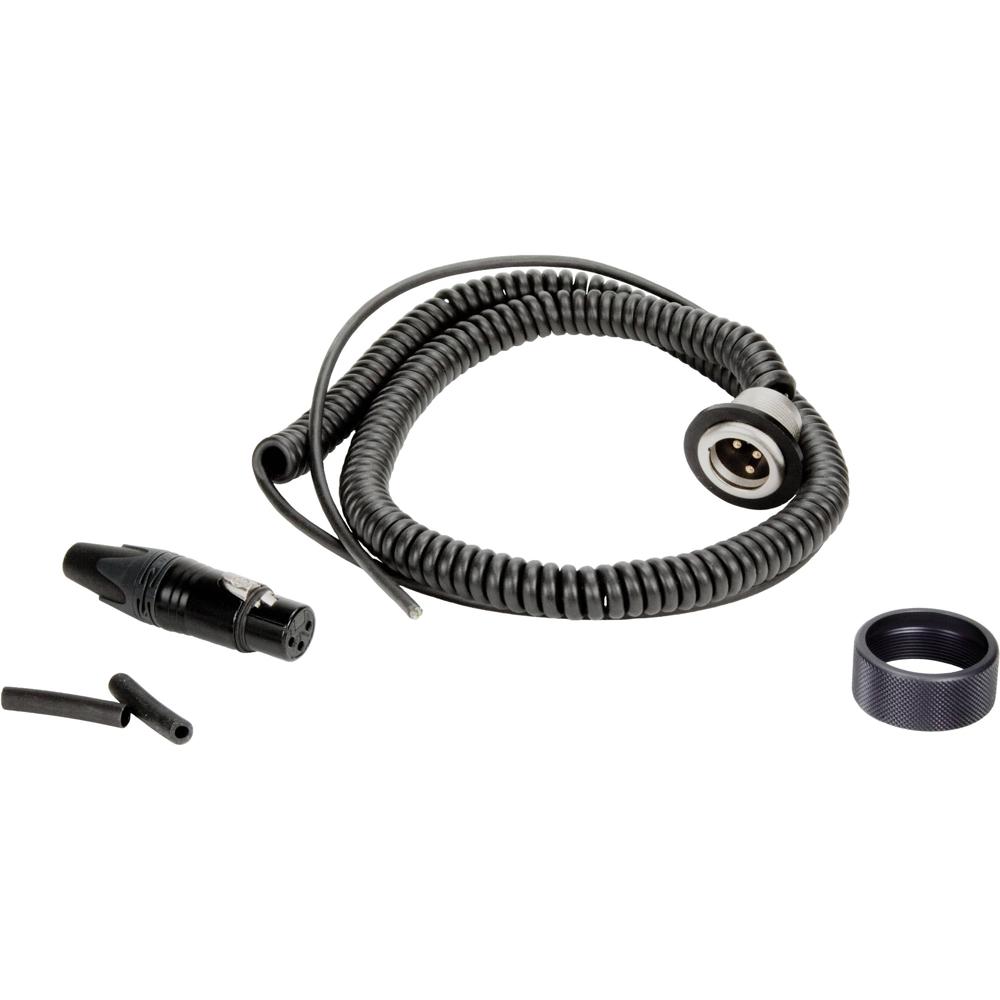 Ambient Recording QXCCMI-65 Cable Coiled 3-Pin Mono XLR para QX 565 Boom Pole, Longitud Aj