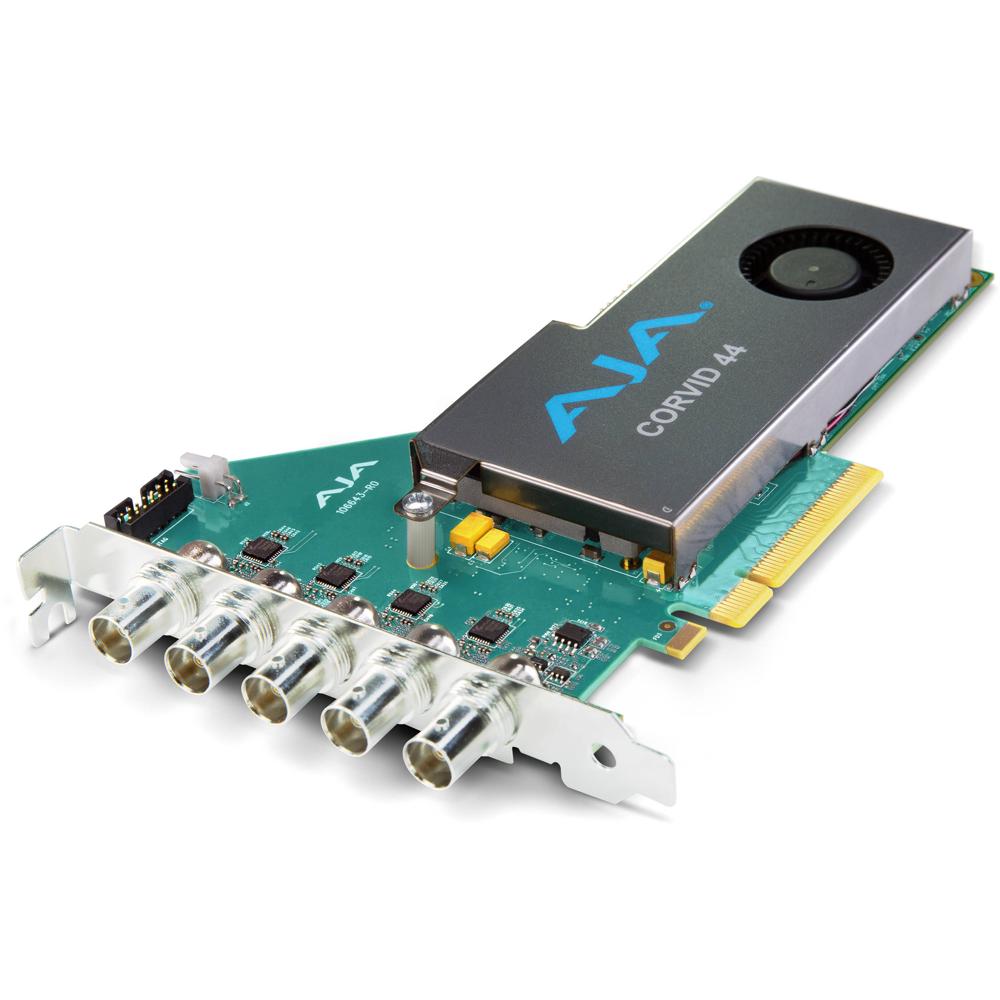 AJA Corvid 44 BNC Tarjeta de I/O Multi-Formato Flexible con Ventilador - 4 x Conectores 3G