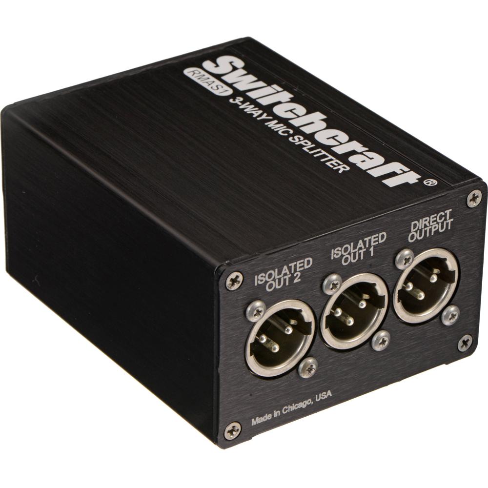 Switchcraft RMAS1 Divisor de Micrófono Pasivo de Canal Único con Transformador Personali