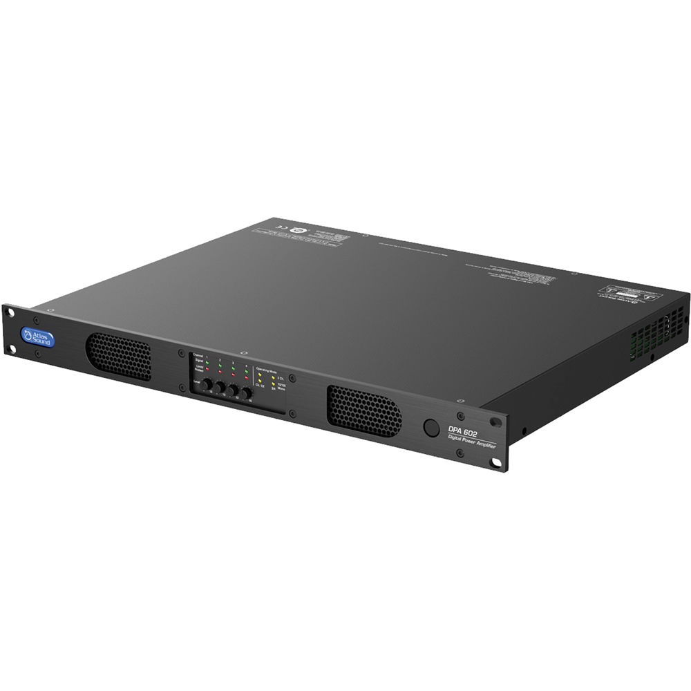 AtlasIED DPA602 Amplificador de Potencia Multi-Canal 600W 70V/100V con DSP y Conectividad