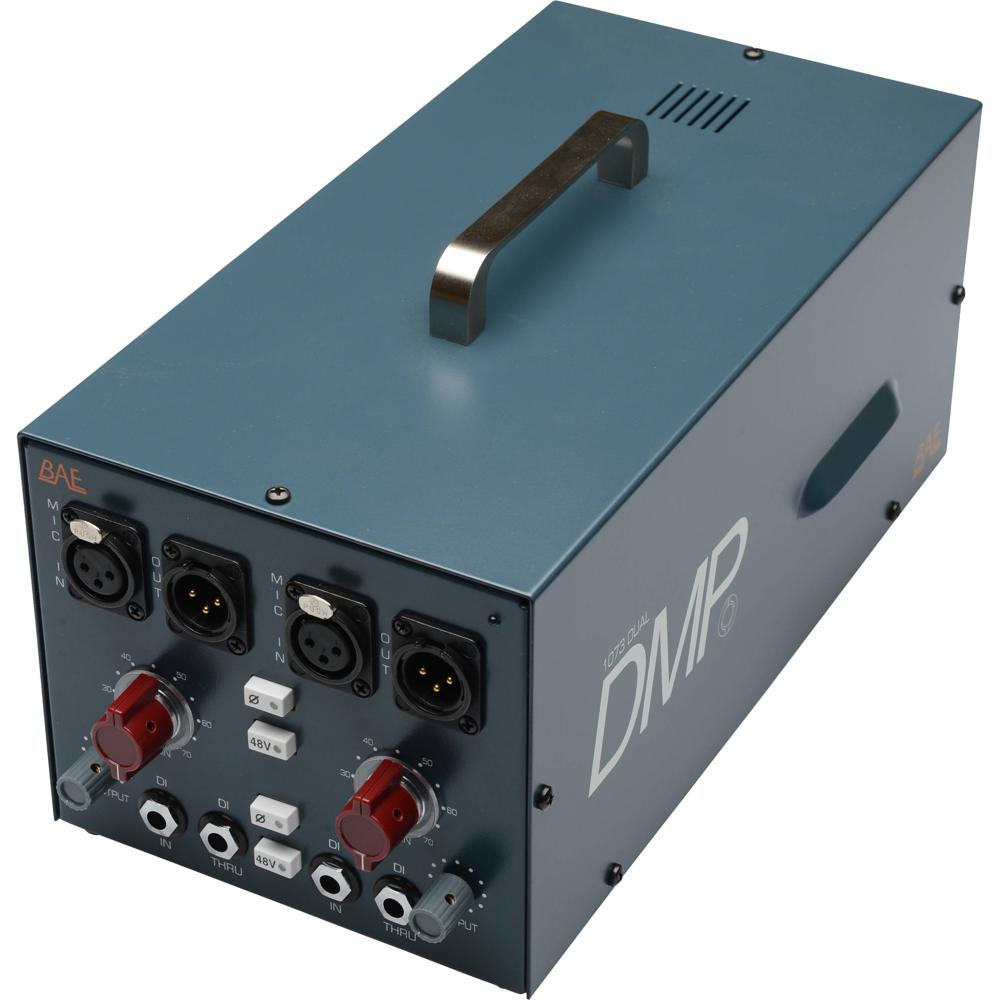 BAE Audio 1073 Dual DMP - Mic Preamp Dual Portátil con Transformadores Carnhill y Aliment