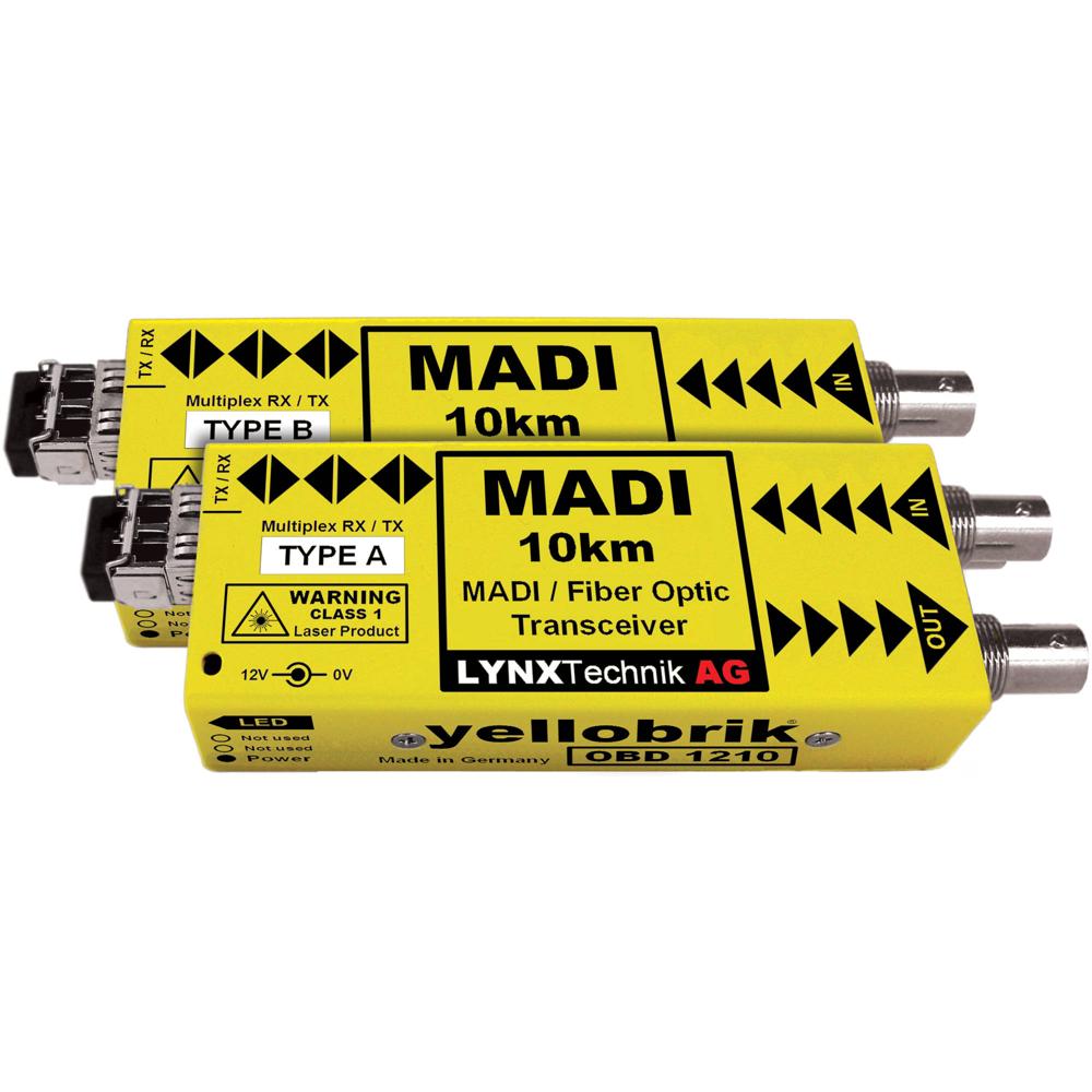 Lynx Technik AG OBD 1210 Transceptor MADI Bi-Direccional a Óptico y Coaxial, 6.2 millas,