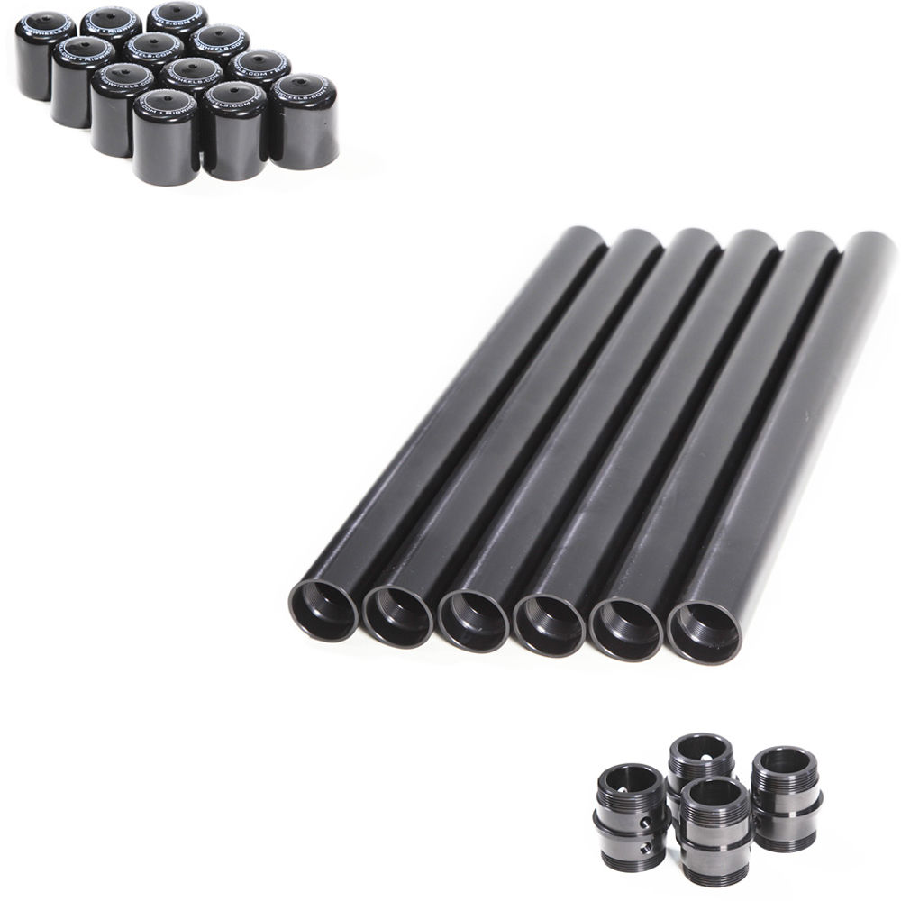 RigWheels PortaRail Precision Kit de Rieles Colapsables de 6 Secciones de 19"" con 4 Conect
