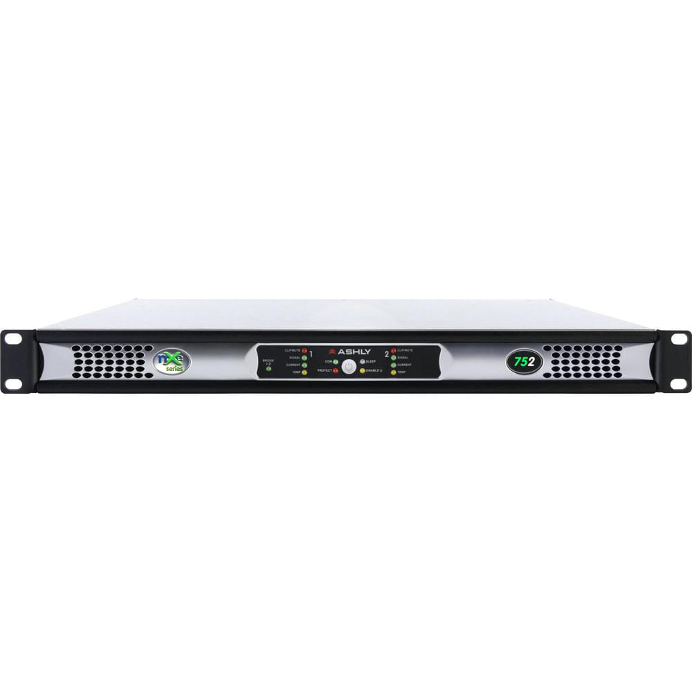 Amplificador de Potencia Ashly nXe 2 Canales 75W con OPDAC4 y OPDante