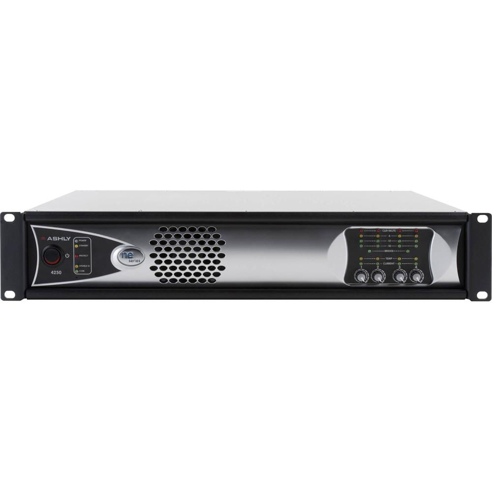 Ashly Amplificador de Potencia de 4 Canales 1000W con AES3, OPDAC4 y OPDante (70V)