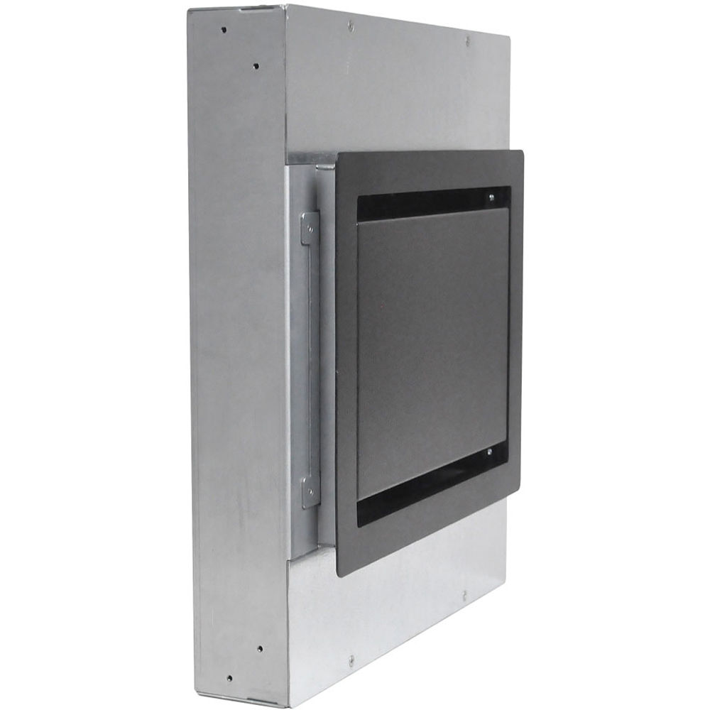 FSR Caja de Pared de Gran Formato con 4 Salidas de Corriente Pre-Cableadas - Cubierta Negr