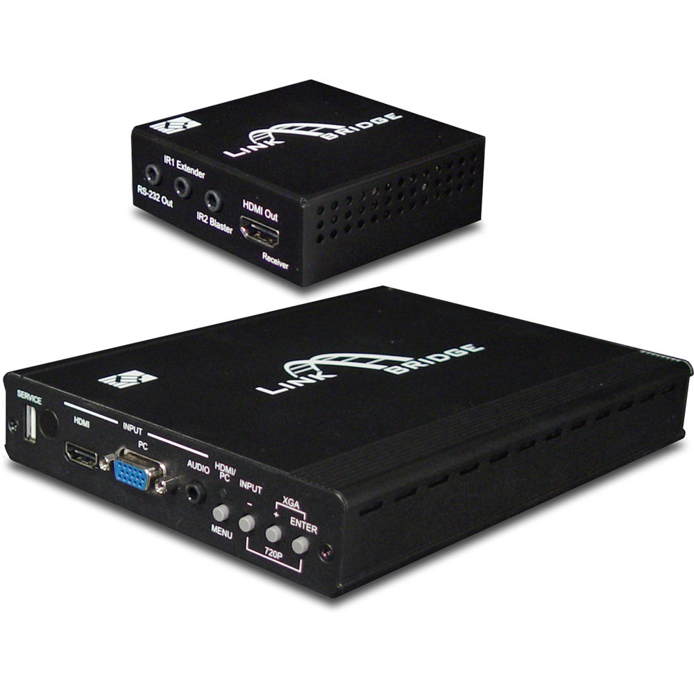 Link Bridge Kit Transmisor HDBaseT HDMI/VGA y Receptor HDMI Wall Plate (230')