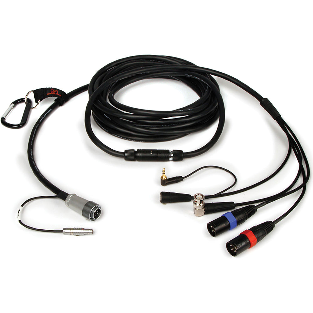 Remote Audio Cable CABETASD664 20' para Sound Devices 664 con Conectores XLR y LEMO